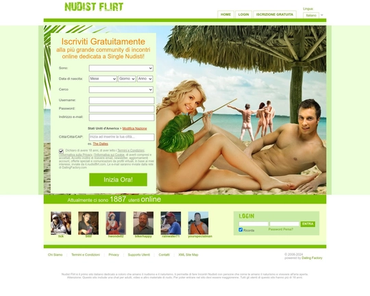 Nudist Flirt Logo